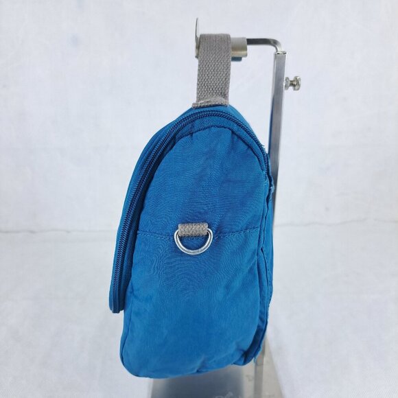 KIPLING Kichirou Lunch Bag Blue 100% Polyamide - Gently Used-Authentic-Buy Now - Picture 2 of 15